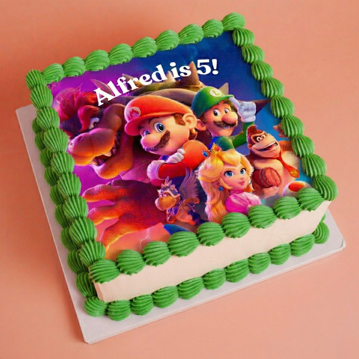 Super Mario & Friends Kids Birthday Cake