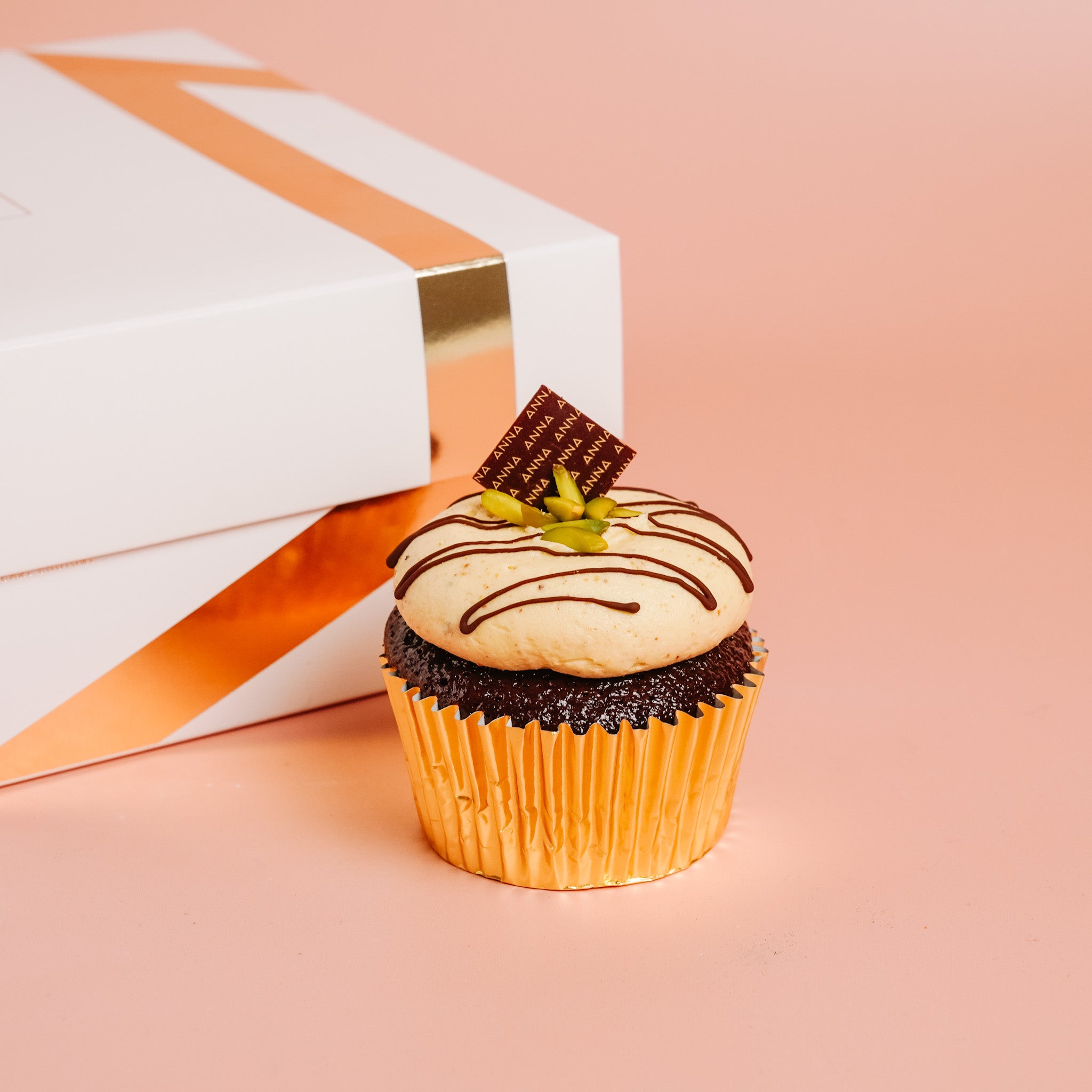 Chocolate & Pistachio Cupcakes