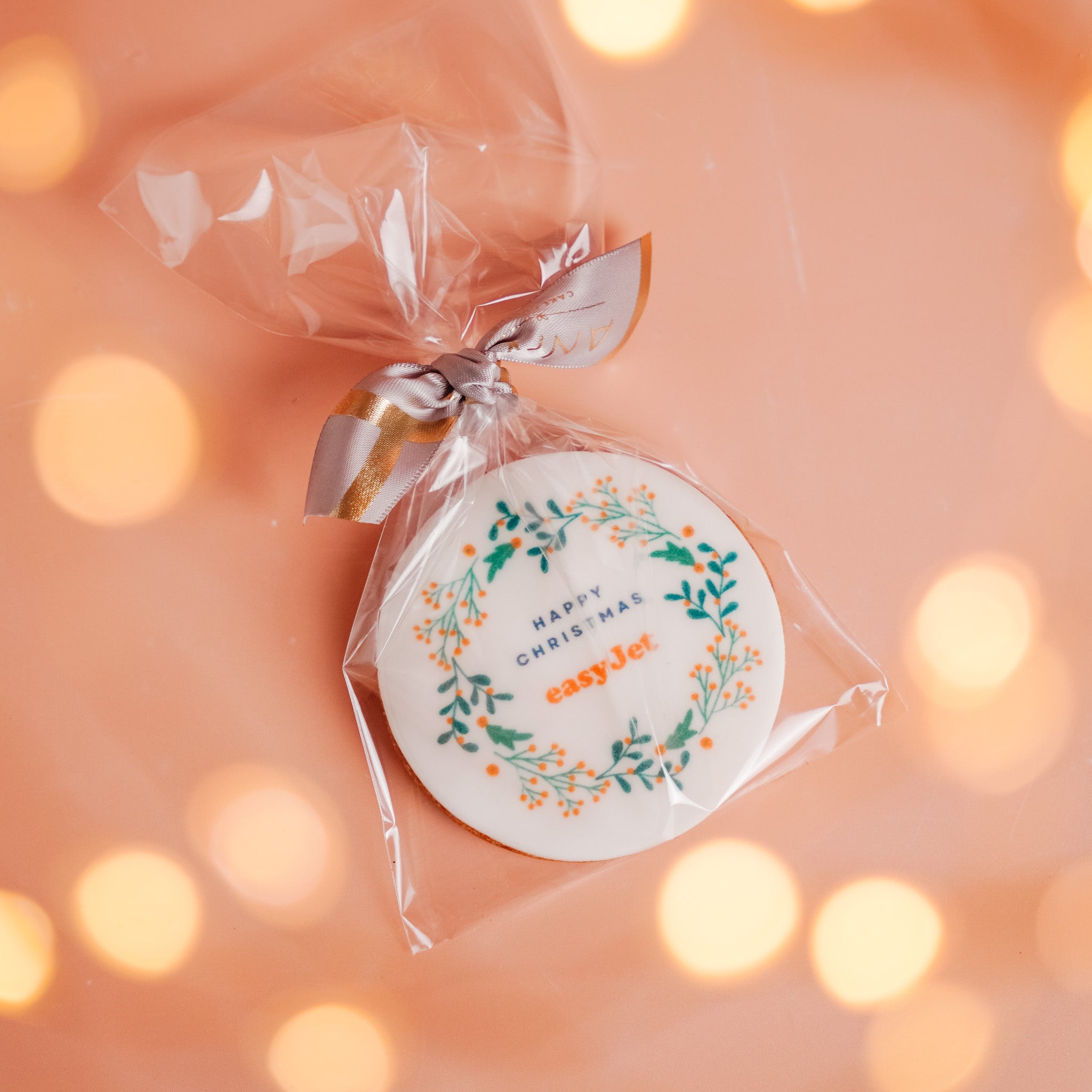 Logo Round Christmas Vanilla Biscuits