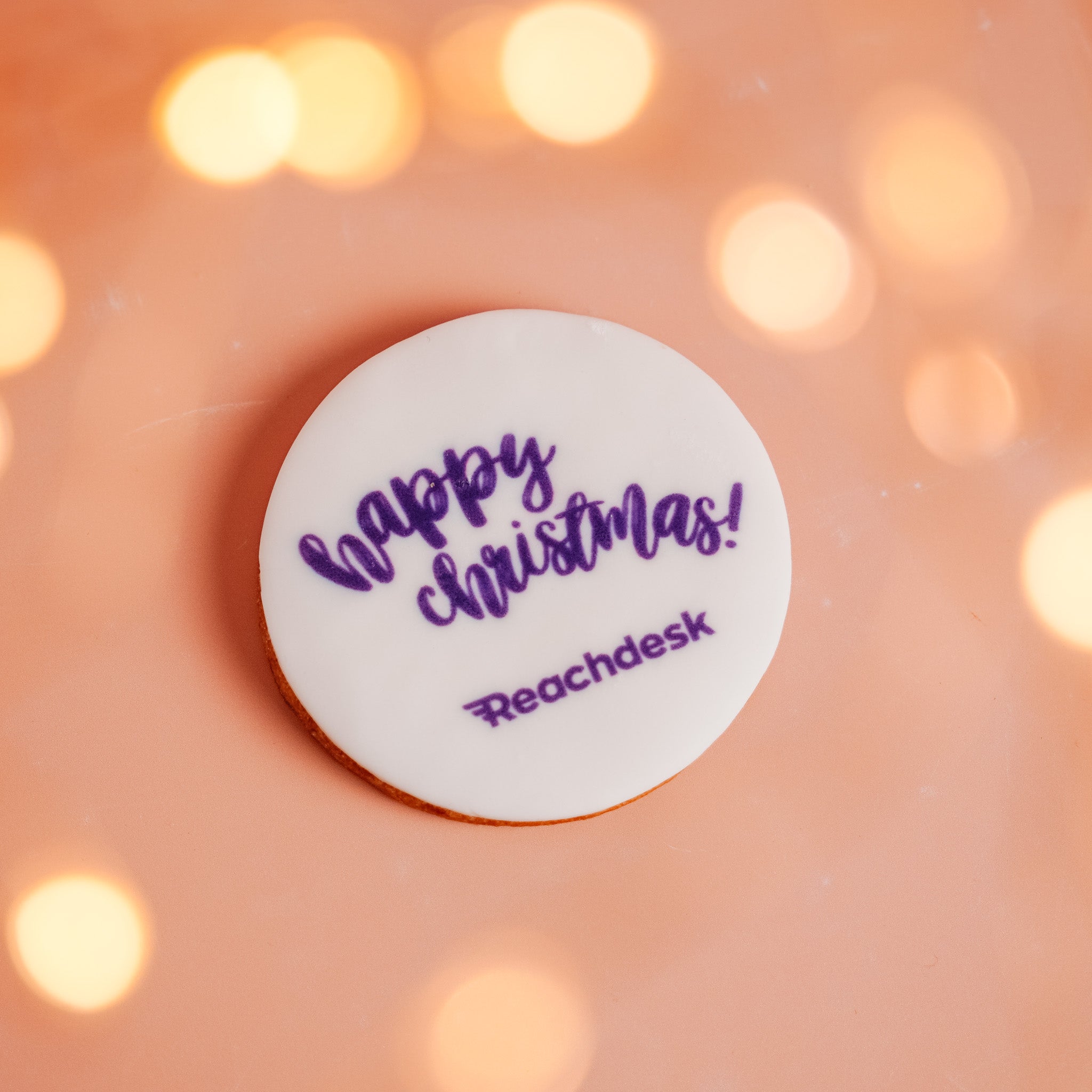 Logo Round Christmas Vanilla Biscuits