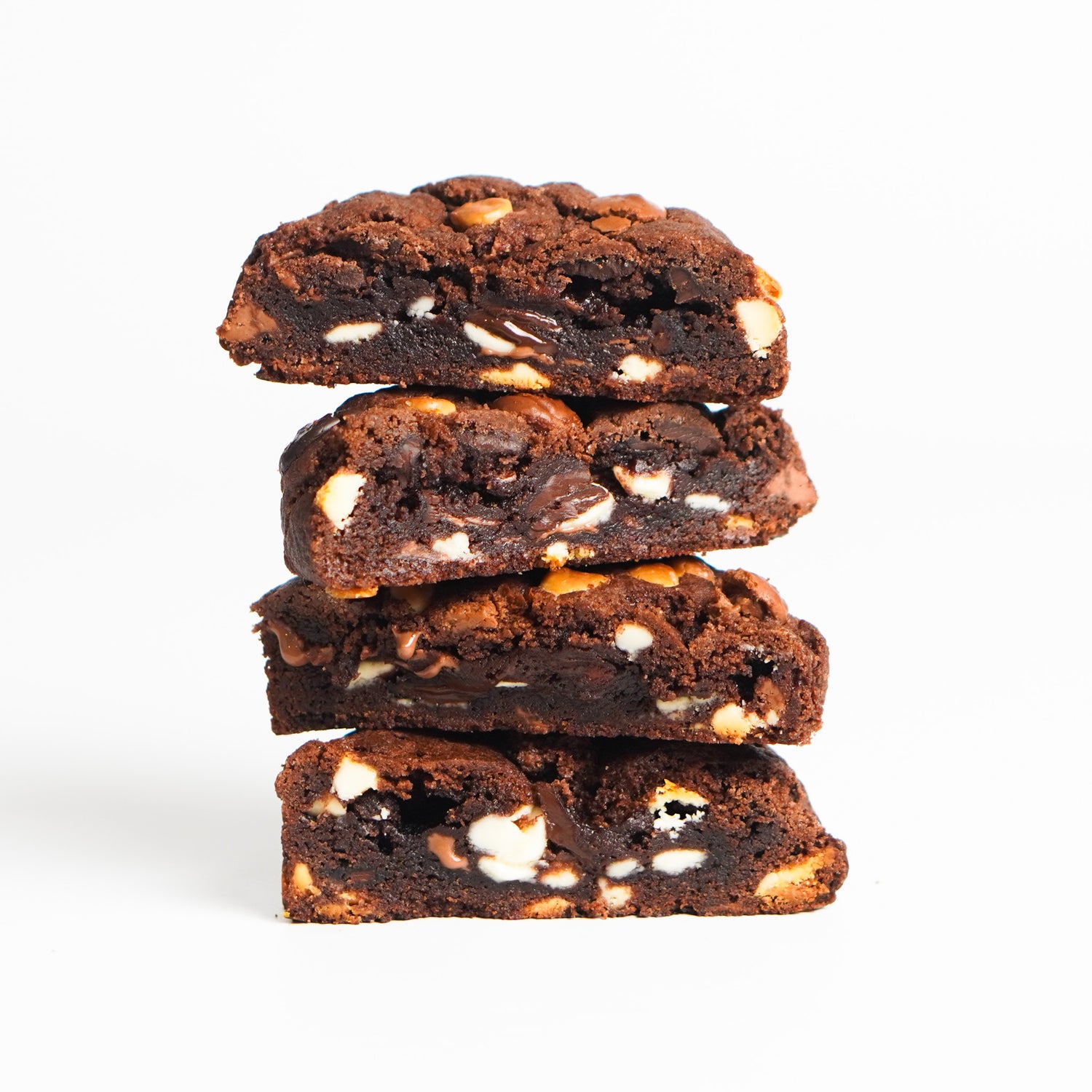 Triple Chocolate Chunky Cookies