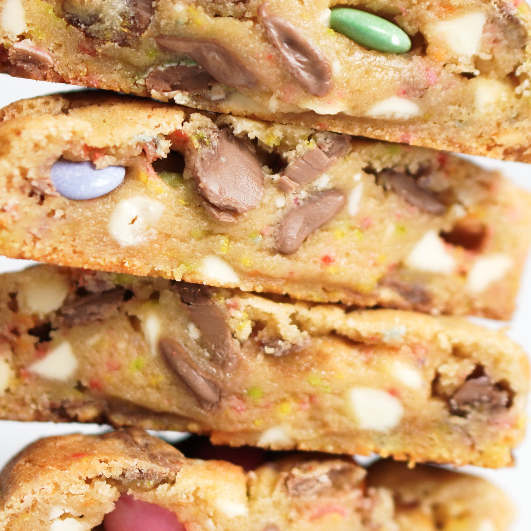 Cake Batter Sprinkle Chunky Cookies