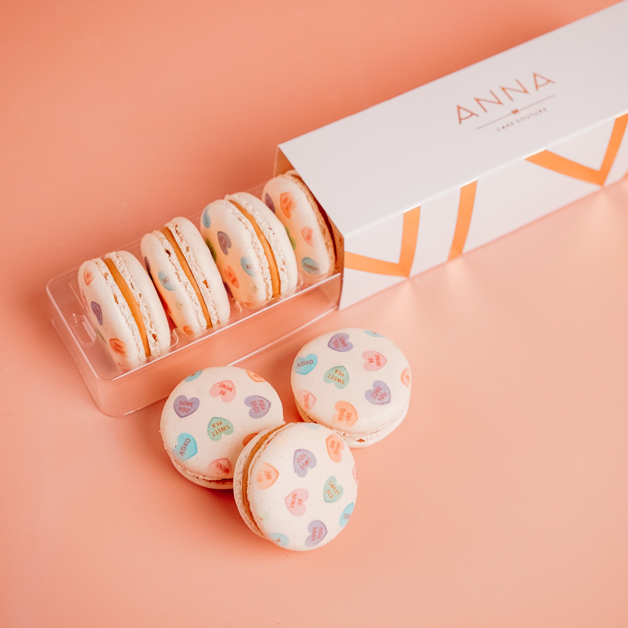 Love Hearts Macaron Box