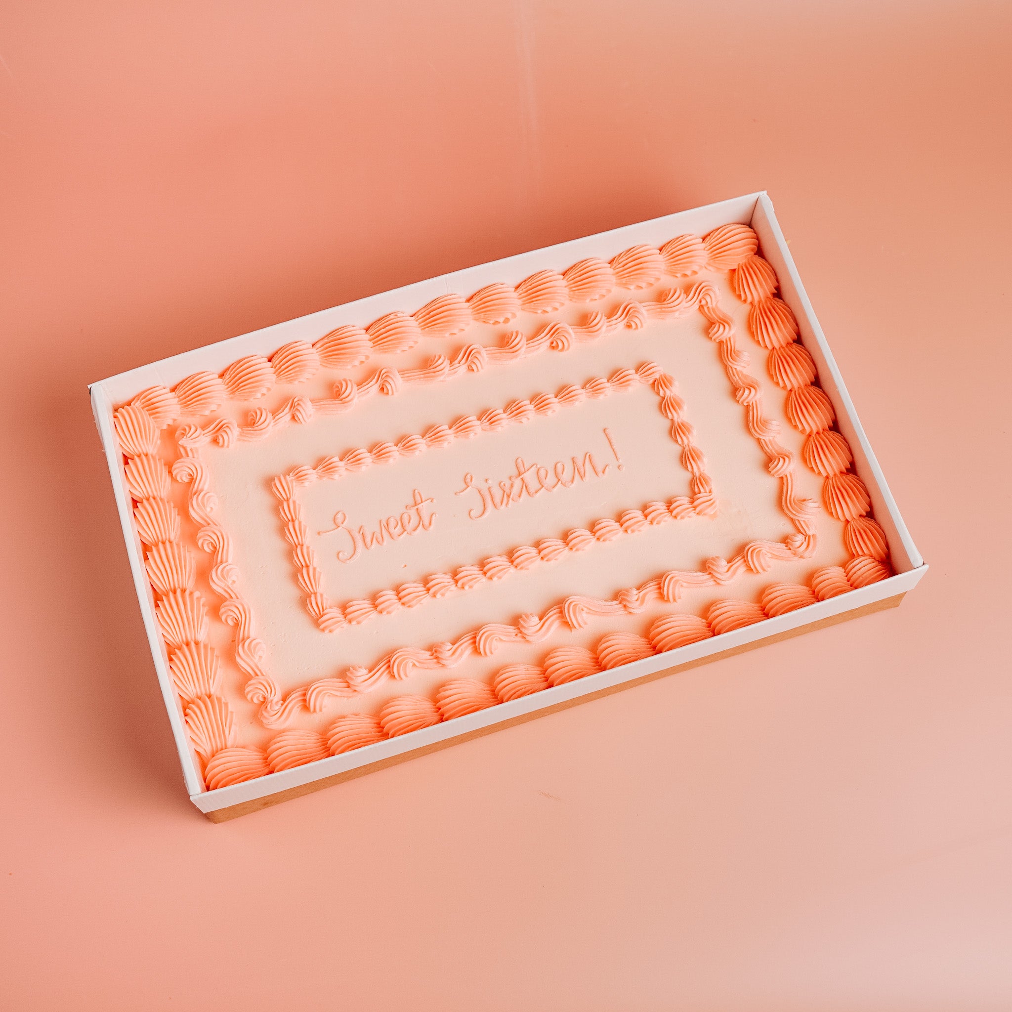 Classic Border Party Sheet Cake