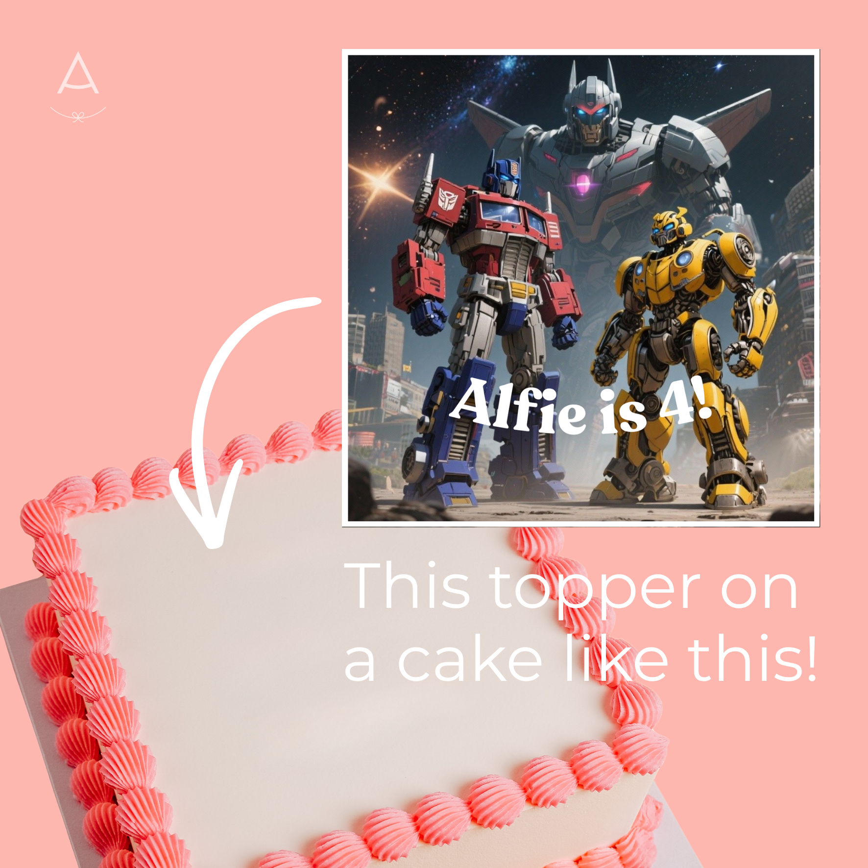 Transformers Kids Birthday Cake