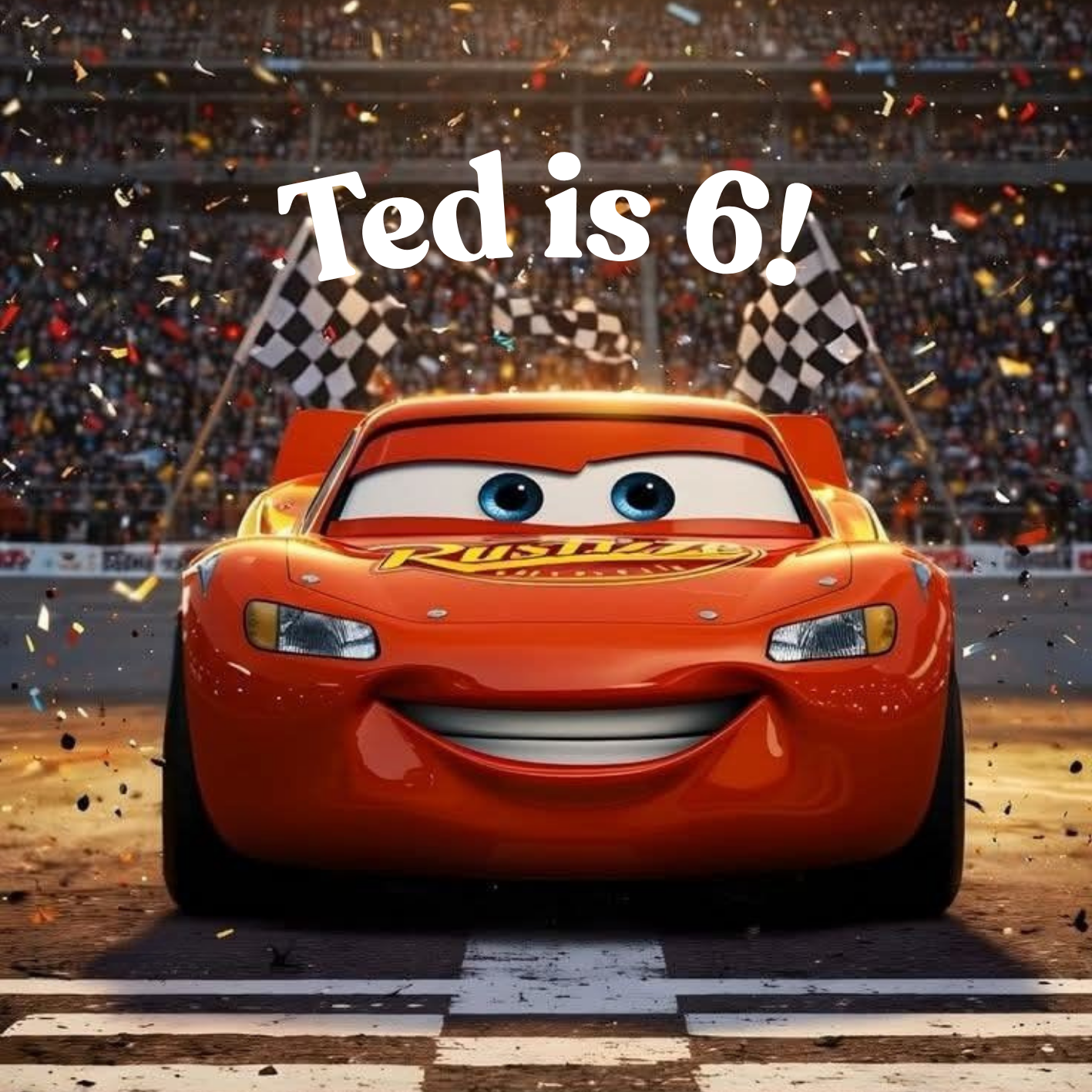 Lightening McQueen Kids Birthday Cake