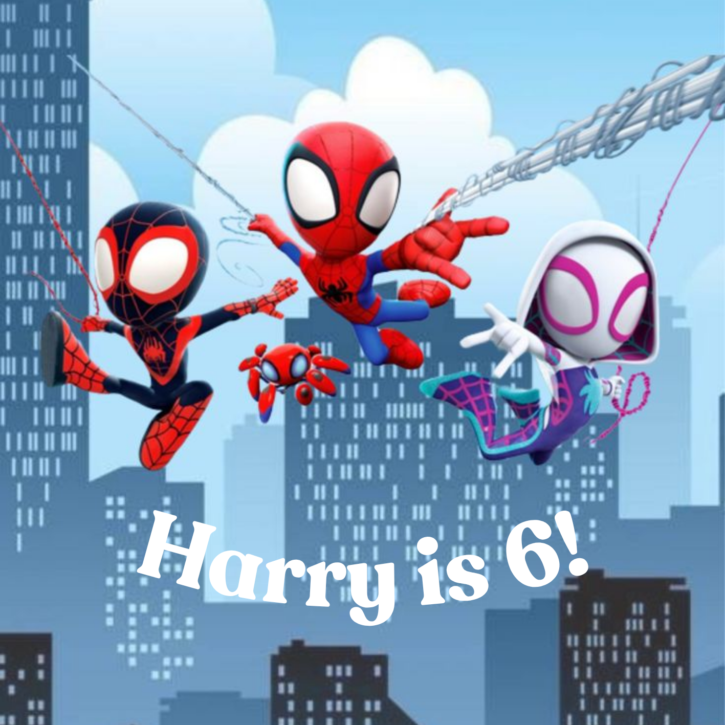 Spidey and his Amazing Friends Kids Birthday Cake