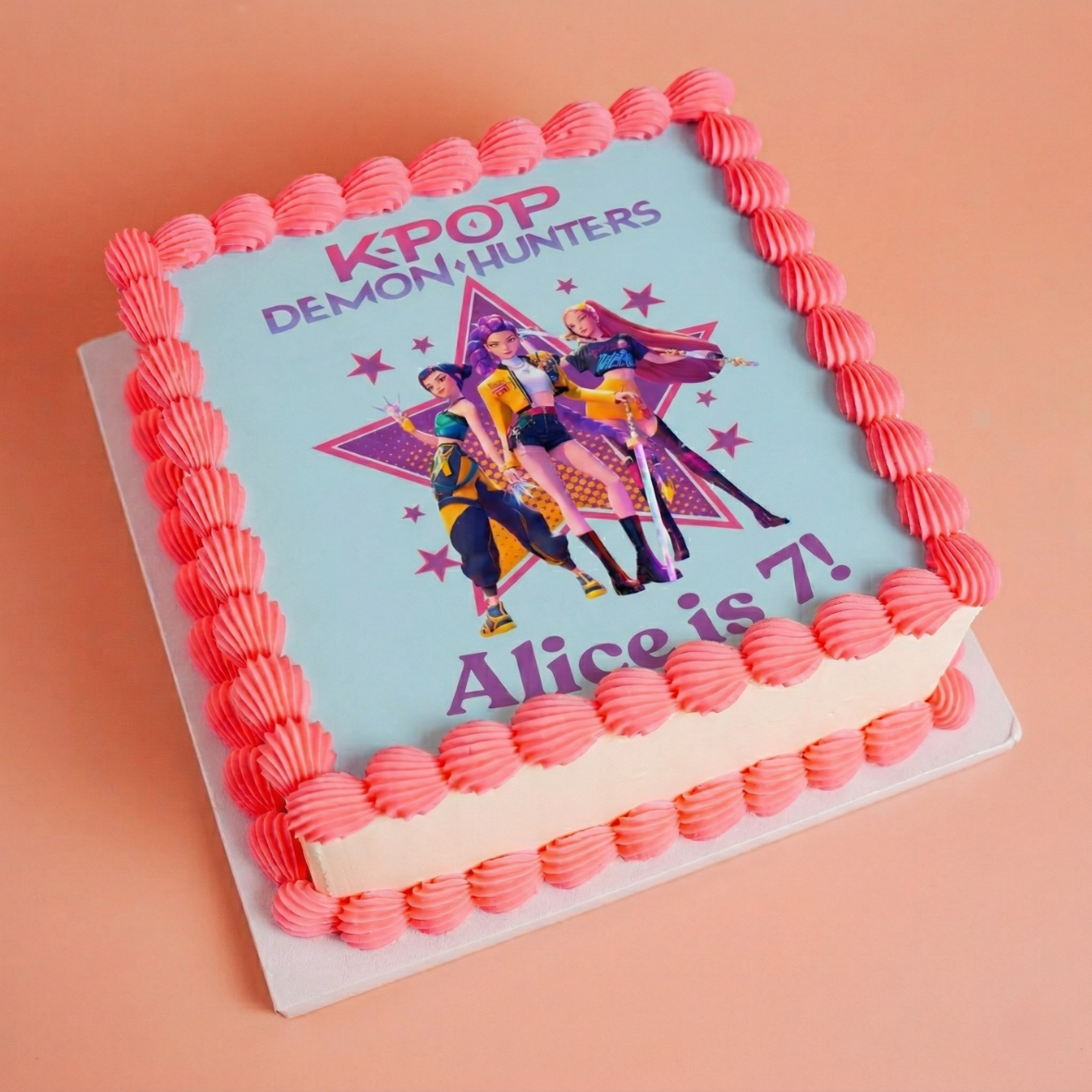 K-Pop Demon Hunters Kids Birthday Cake