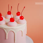 Load image into Gallery viewer, Cheeky Cherry Drip Cake
