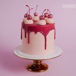 Load image into Gallery viewer, Cheeky Cherry Drip Cake
