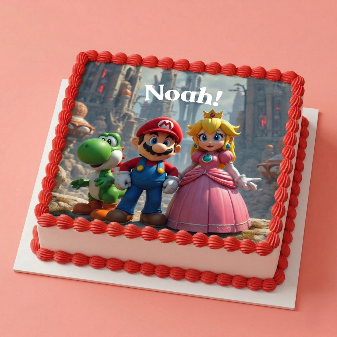 Super Mario Adventure Birthday Cake