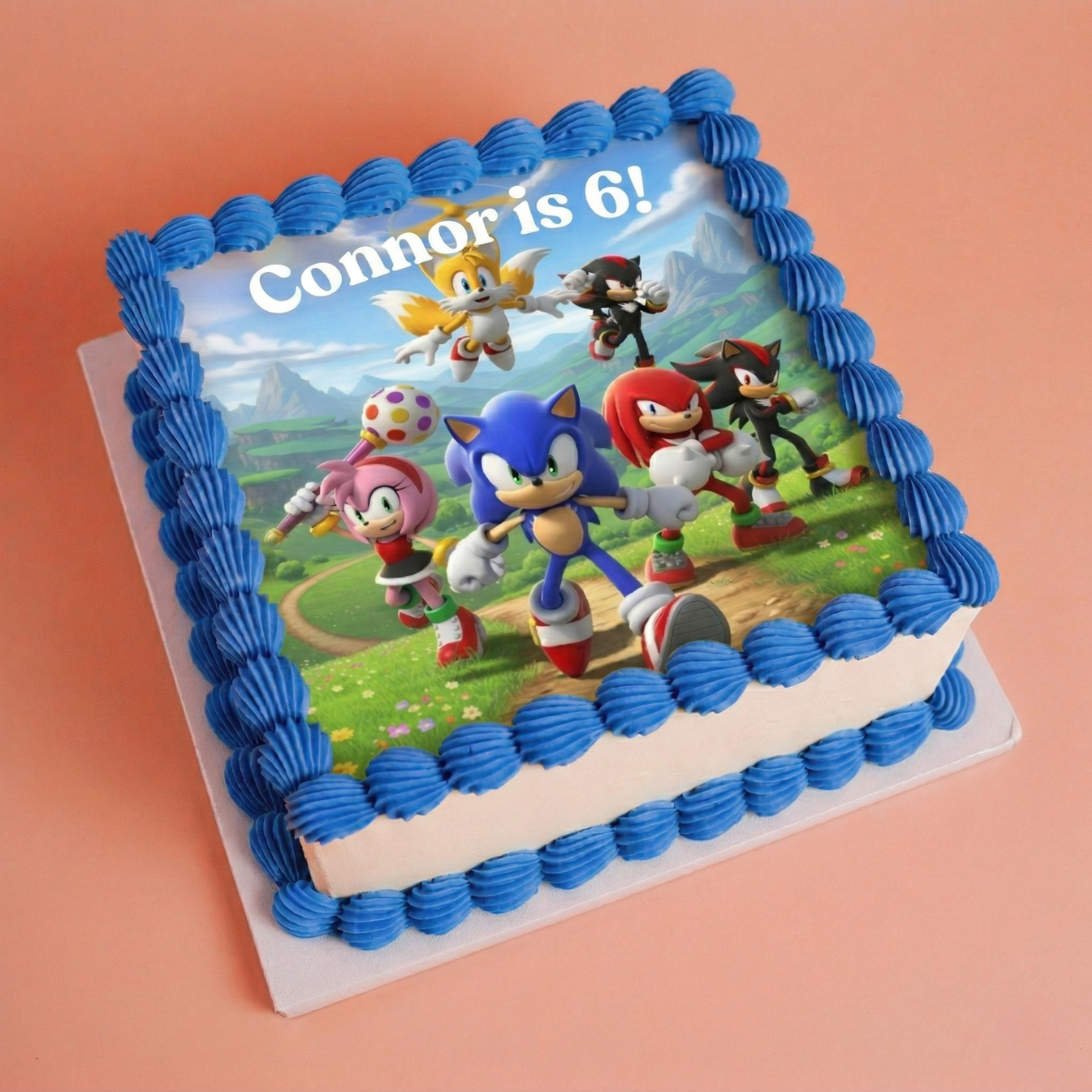 Sonic the Hedgehog Kids Birthday Cake