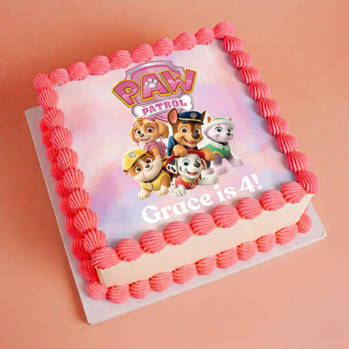 Paw Patrol Pink Squad Kids Birthday Cake