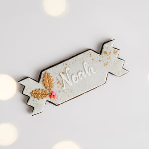 Personalised Christmas Cracker Biscuit Box