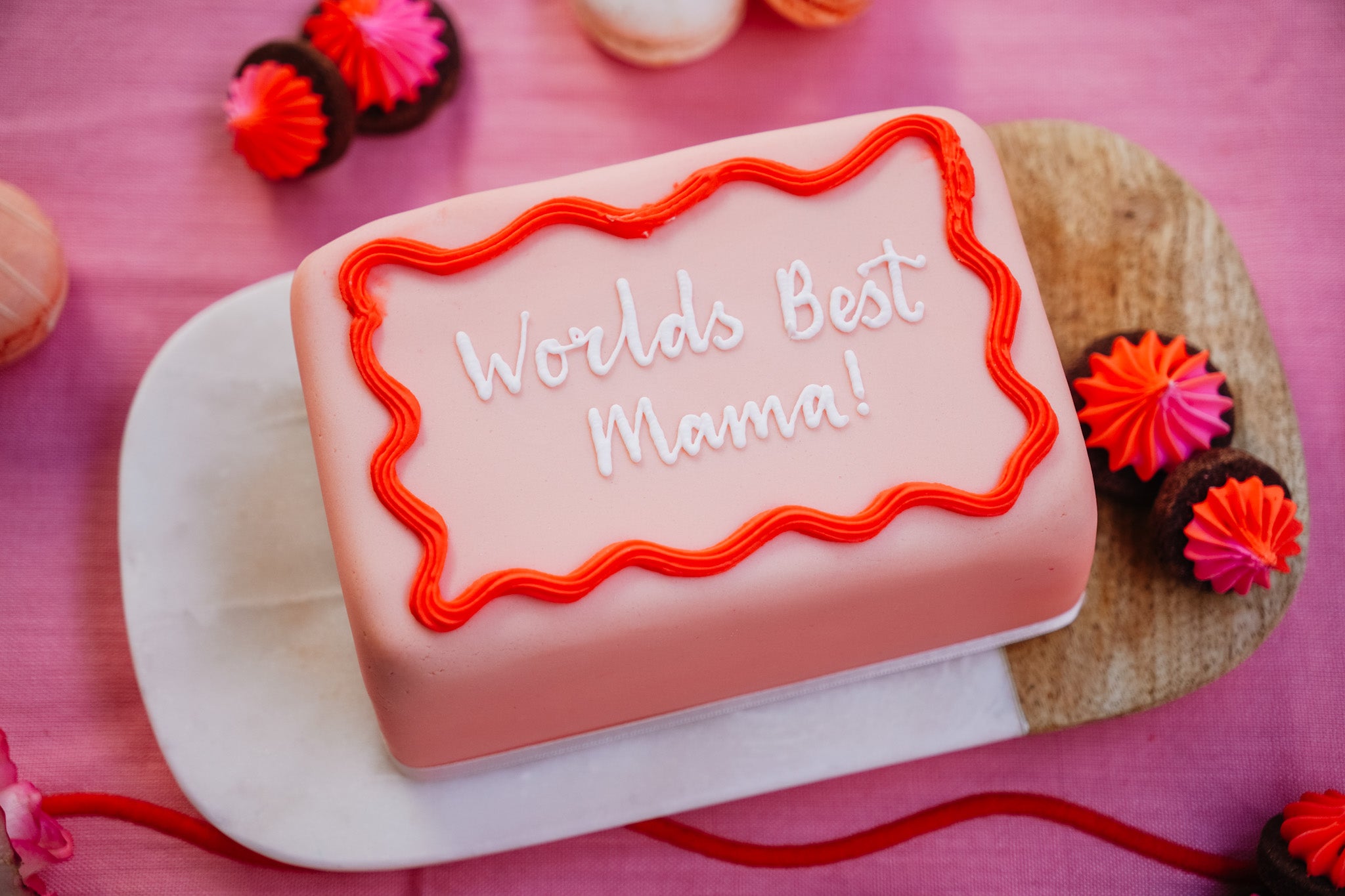 Peachy Pink Mother's Day Cake