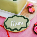 Load image into Gallery viewer, Moss Green Mother&#39;s Day Single Biscuit
