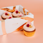 Load image into Gallery viewer, Rose, Raspberry &amp; Pistachio Cupcakes
