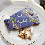 Load image into Gallery viewer, Personalised Navy Christmas Cracker Biscuit
