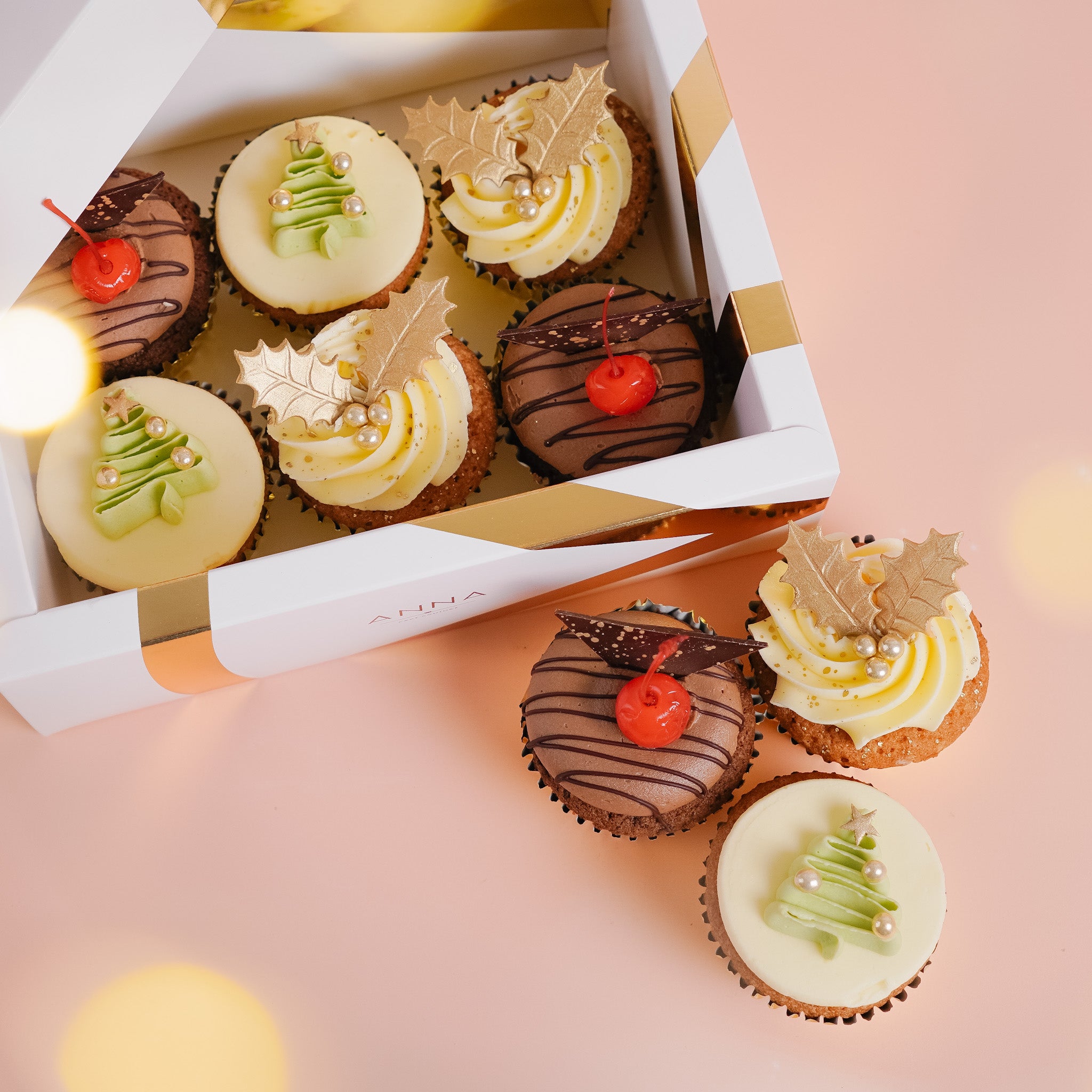 Christmas Cupcake Selection Box