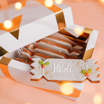 Load image into Gallery viewer, Personalised Christmas Grey Cracker Biscuit Box
