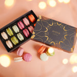 Load image into Gallery viewer, Rainbow 12-piece Christmas Macaron Box
