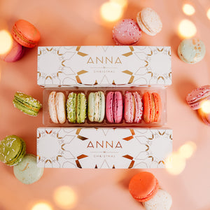 6-Piece Christmas Macaron Box