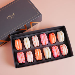 Valentine's Day Macarons, 12 Piece Box