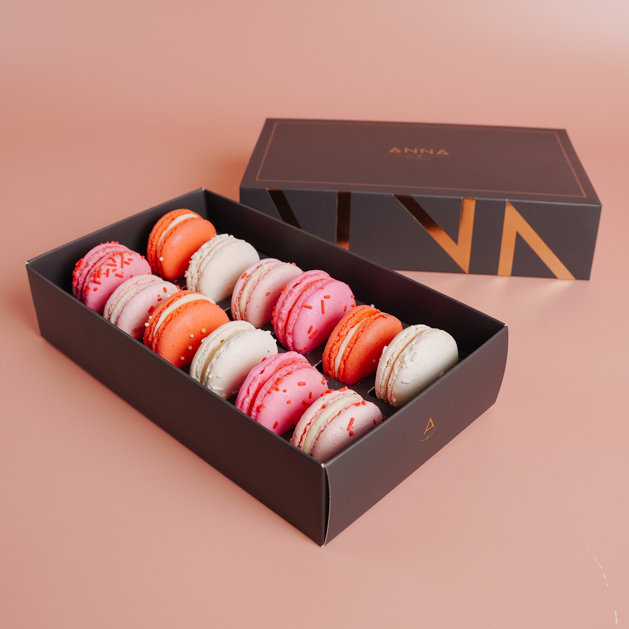 Valentine's Day Macarons, 12 Piece Box