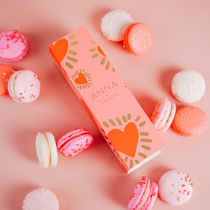 Valentine's Day Heart Macaron Tower