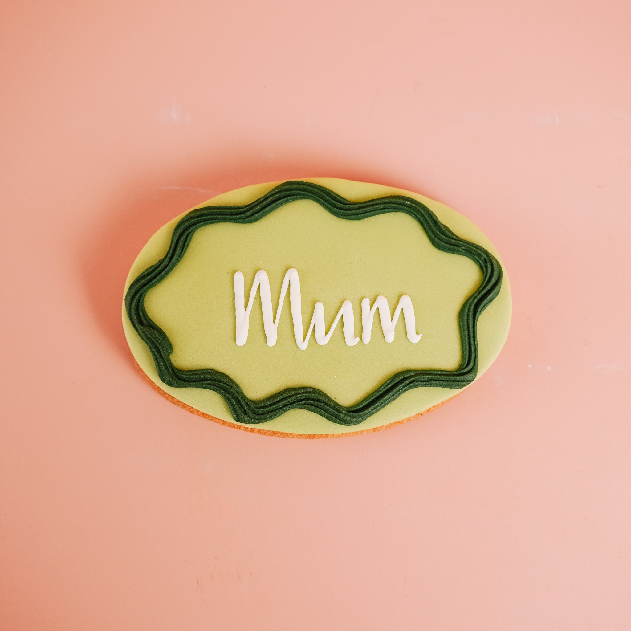 Moss Green Mother's Day Single Biscuit