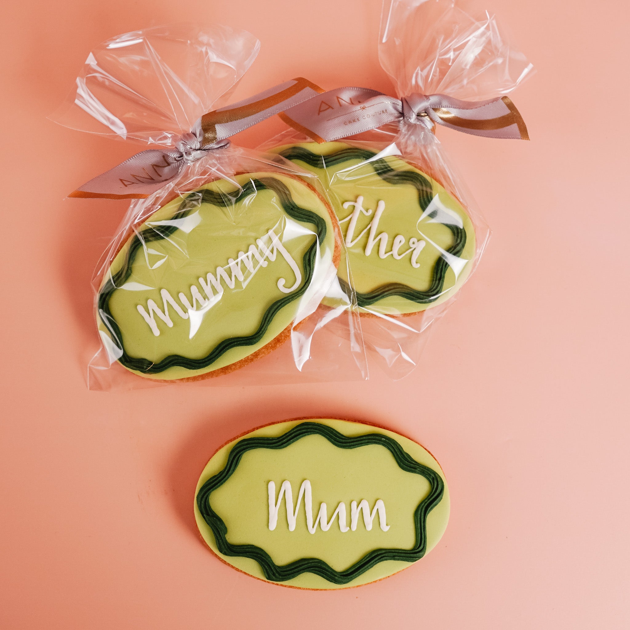 Moss Green Mother's Day Single Biscuit