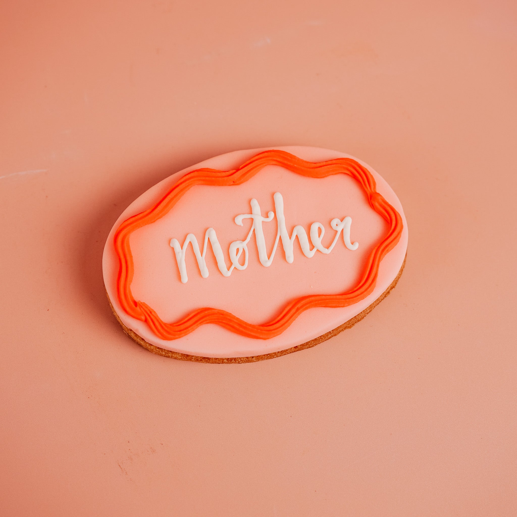 Peachy Pink Mother's Day Single Biscuit