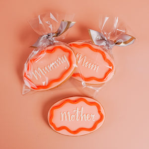 Peachy Pink Mother's Day Single Biscuit