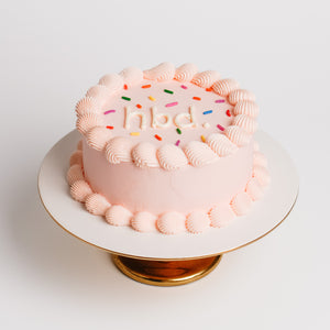 Minimal Birthday Cake - for Two