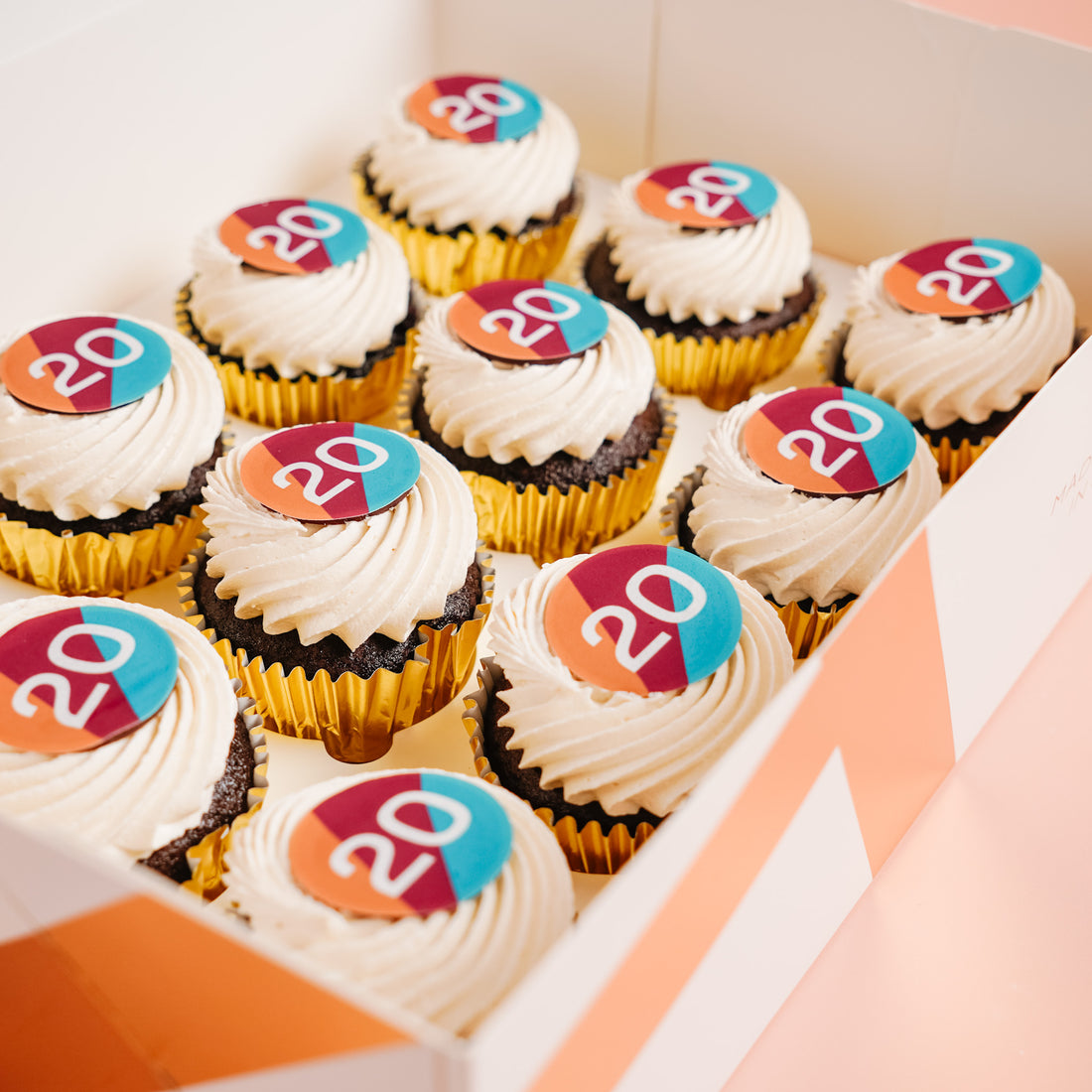 Classic Logo Cupcake Box