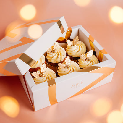 Toasted Pecan &amp; Salted Caramel Christmas Cupcakes