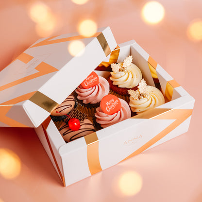 Christmas Cupcake Selection Box (6 Cupcakes)