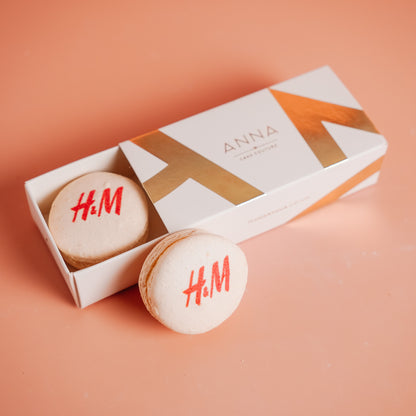 Branded Macaron Matchbox Favours