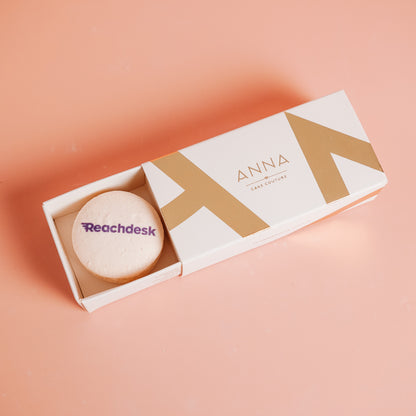 Branded Macaron Matchbox Favours
