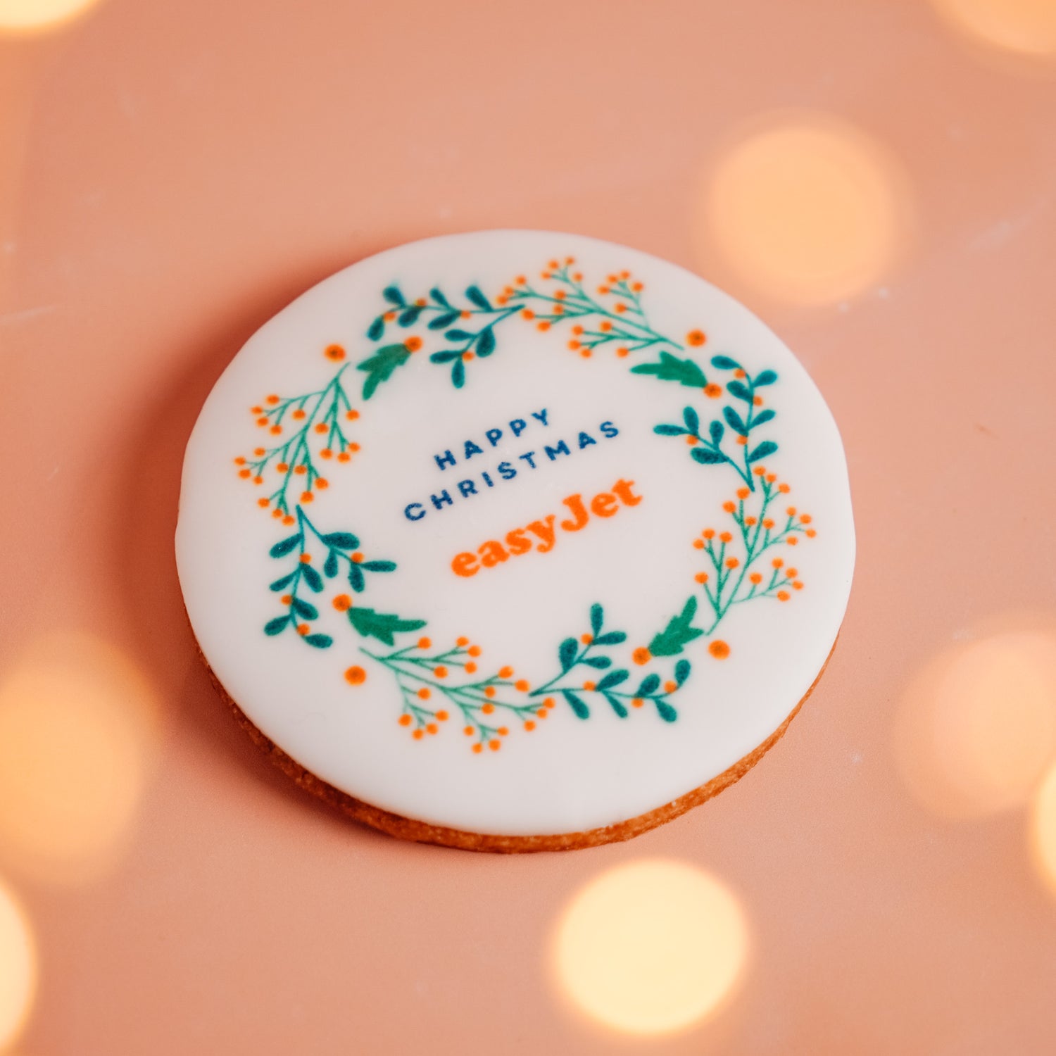 Logo Round Christmas Vanilla Biscuits