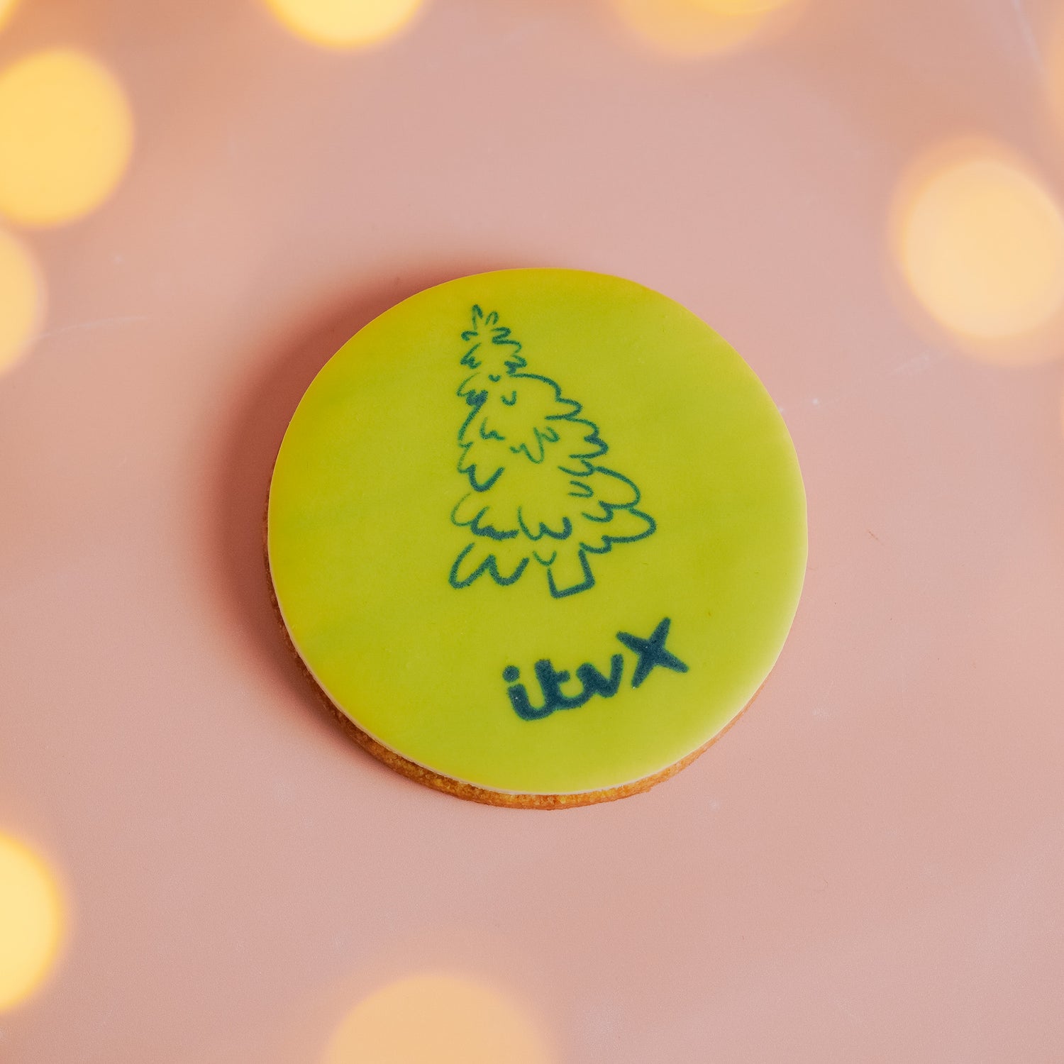 Logo Round Christmas Vanilla Biscuits