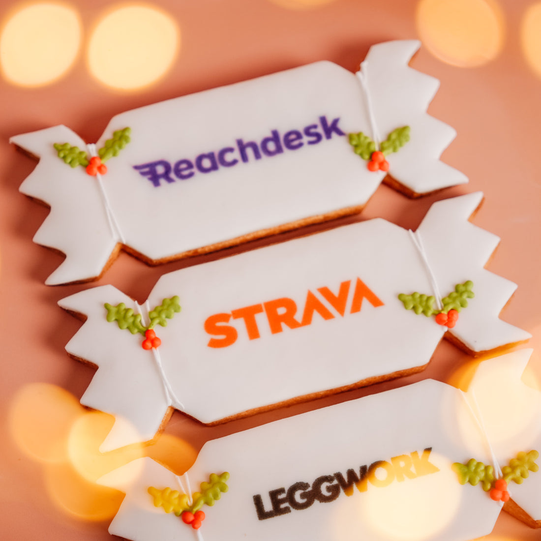 Logo Christmas Cracker Biscuit