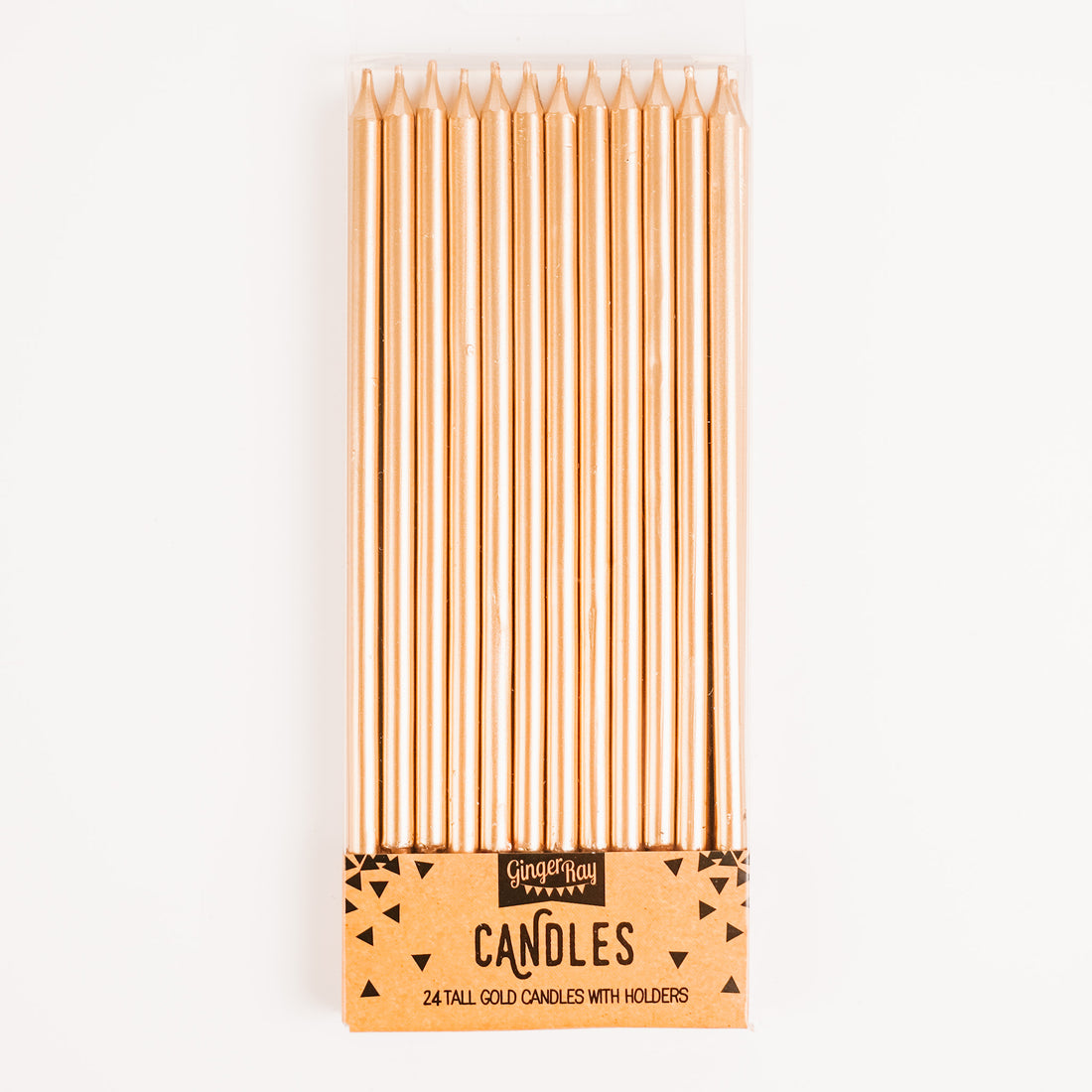 Tall Gold Candles