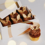 Load image into Gallery viewer, Milk Chocolate &amp; Salted Caramel Christmas Cupcakes
