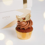 Load image into Gallery viewer, Milk Chocolate &amp; Salted Caramel Christmas Cupcakes
