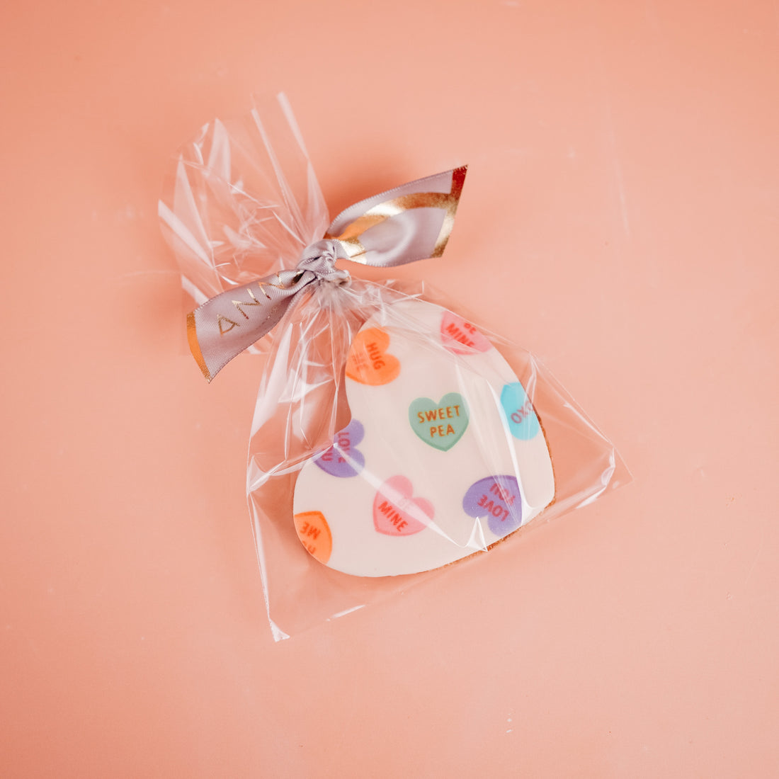 Personalised Classic Love Hearts Biscuit