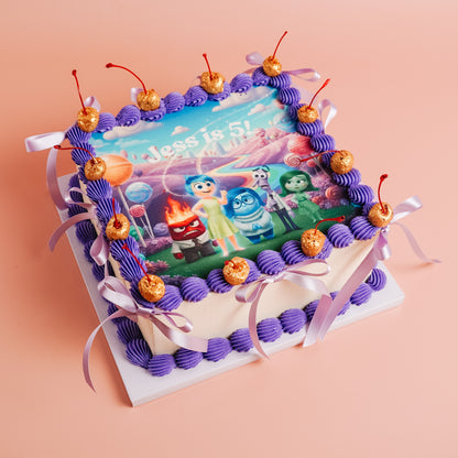 Inside Out Kids Birthday Cake