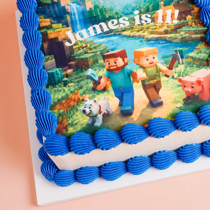 Minecraft Kids Birthday Cake