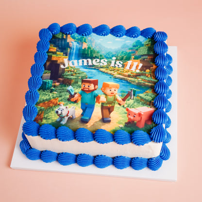 Minecraft Kids Birthday Cake