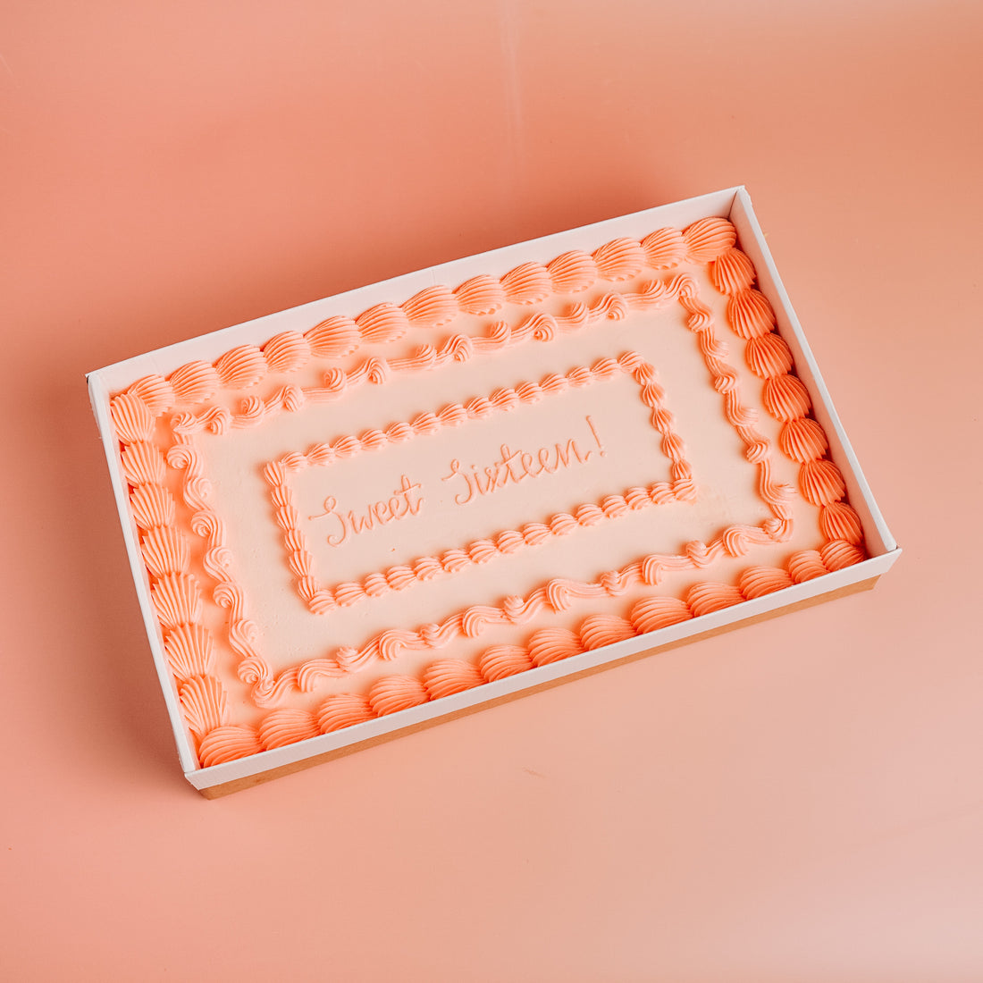 Classic Border Party Sheet Cake